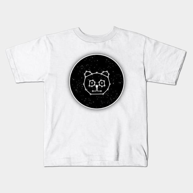 Panda Constellation Kids T-Shirt by meganther0se